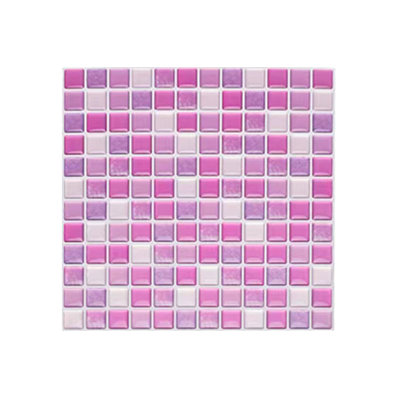 Plastic Peel & Stick Mosaic Tile Waterproof Peel & Stick Mosaic Tile with Square Shape