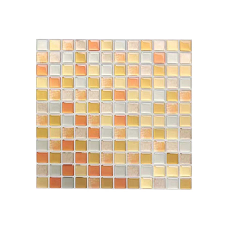 Plastic Peel & Stick Mosaic Tile Waterproof Peel & Stick Mosaic Tile with Square Shape