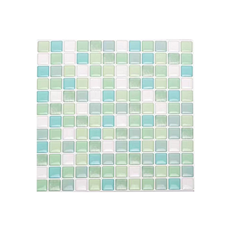 Plastic Peel & Stick Mosaic Tile Waterproof Peel & Stick Mosaic Tile with Square Shape