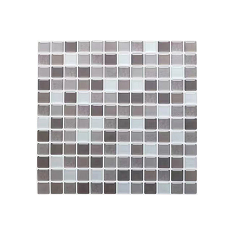 Plastic Peel & Stick Mosaic Tile Waterproof Peel & Stick Mosaic Tile with Square Shape