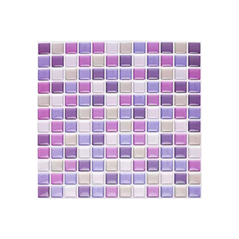 Plastic Peel & Stick Mosaic Tile Waterproof Peel & Stick Mosaic Tile with Square Shape