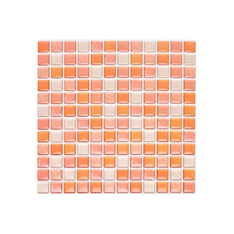 Plastic Peel & Stick Mosaic Tile Waterproof Peel & Stick Mosaic Tile with Square Shape