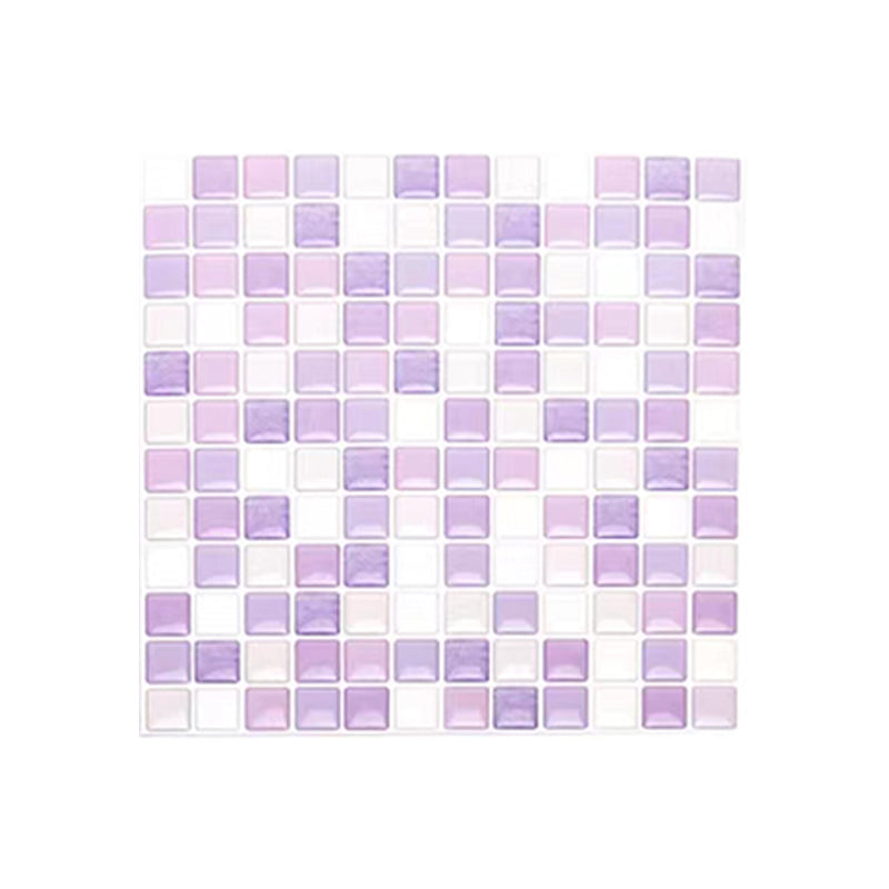 Plastic Peel & Stick Mosaic Tile Waterproof Peel & Stick Mosaic Tile with Square Shape