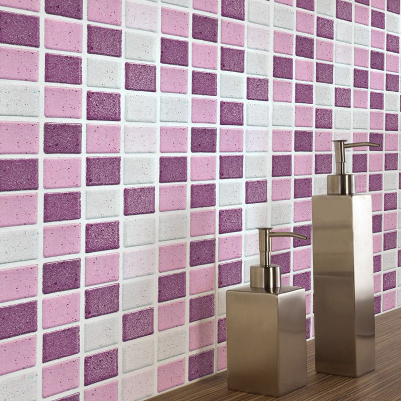 PVC Mosaic Tile Waterproof Peel and Stick Backsplash for Kitchen and Bathroom