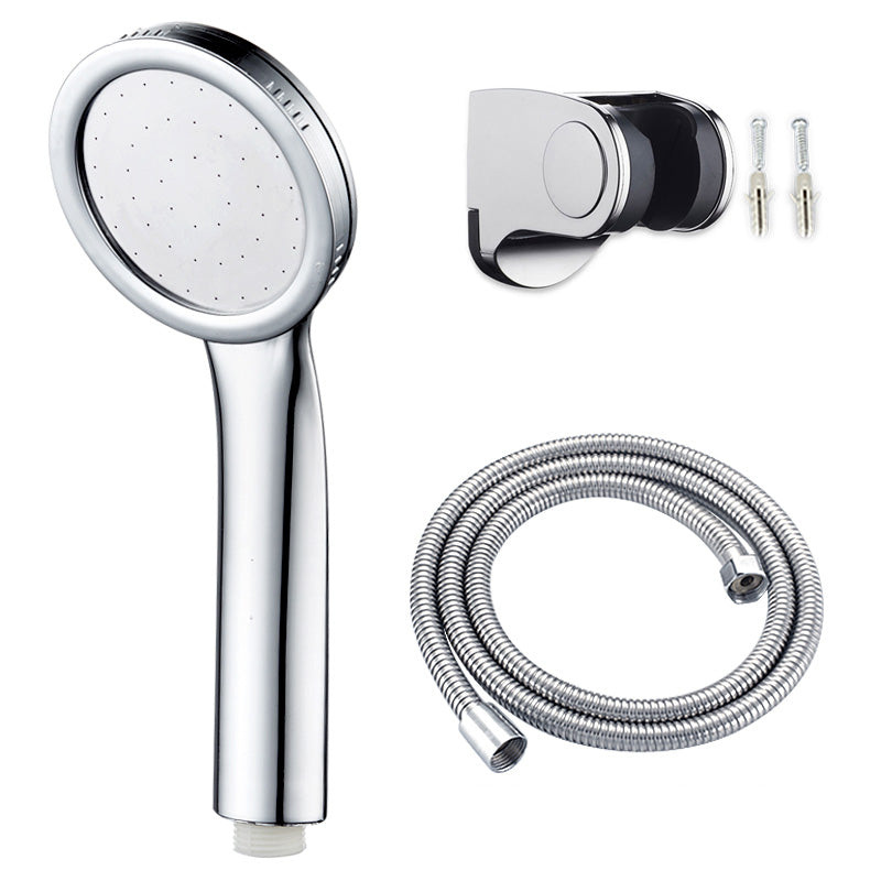 Contemporary Silver Round Shower Head Water Efficient Standard Spray Head