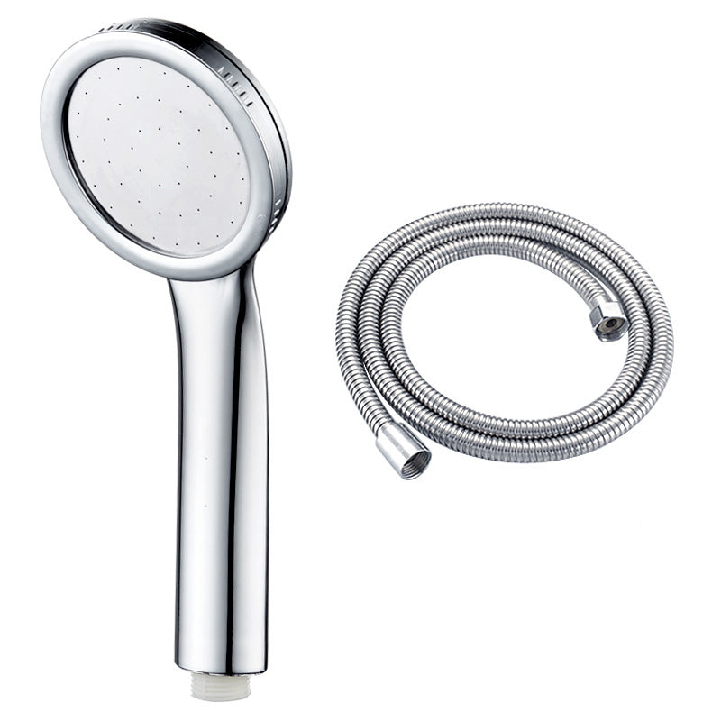 Contemporary Silver Round Shower Head Water Efficient Standard Spray Head