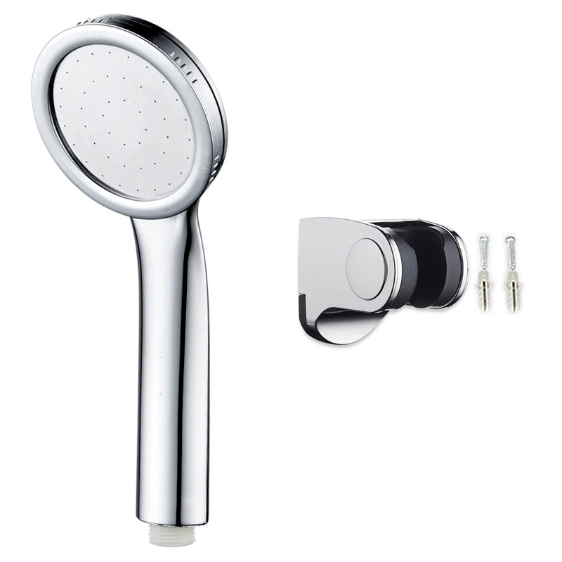 Contemporary Silver Round Shower Head Water Efficient Standard Spray Head