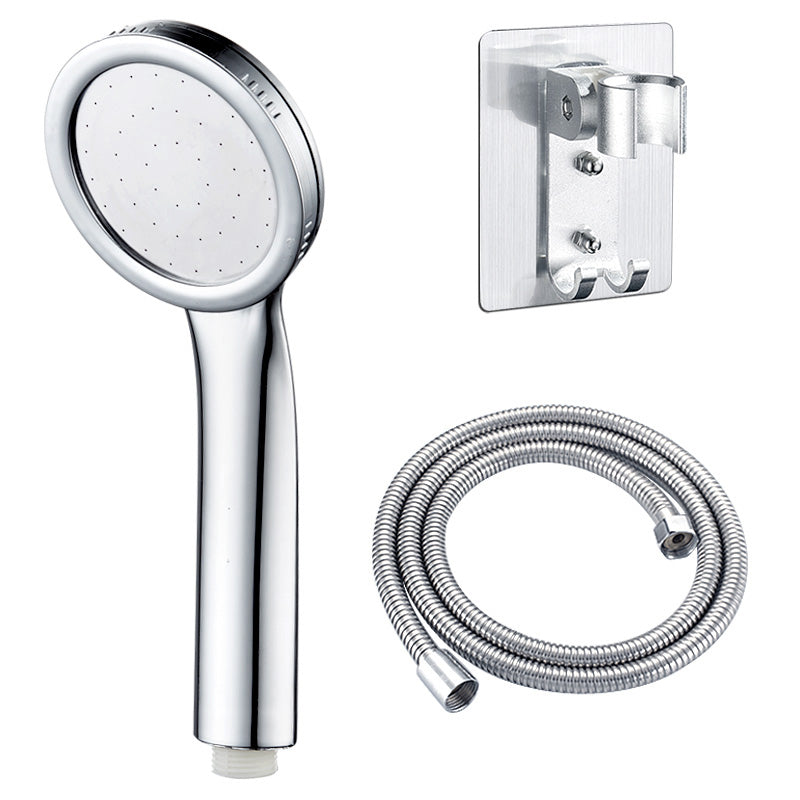 Contemporary Silver Round Shower Head Water Efficient Standard Spray Head