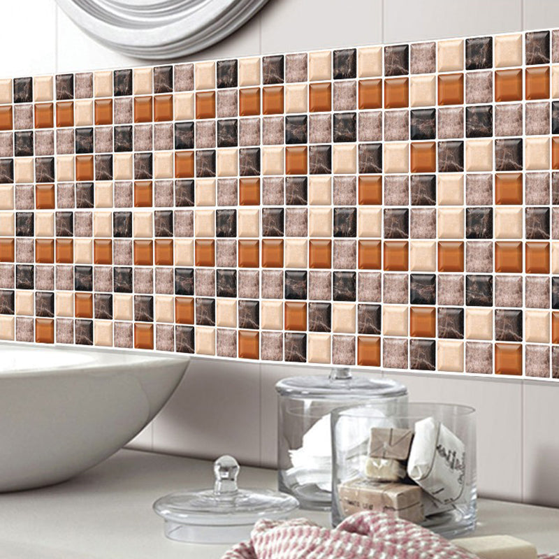 Mosaic Tile Wallpaper PVC Waterproof Peel & Stick Mosaic Tile