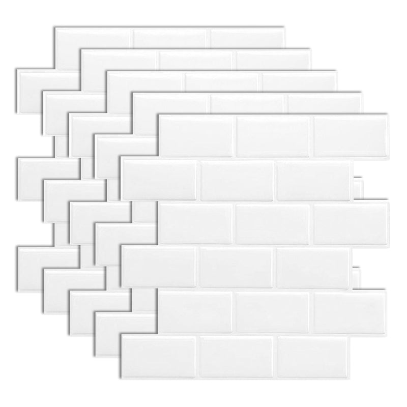 Subway Tile Wallpaper Plastic Waterproof Peel & Stick Subway Tile