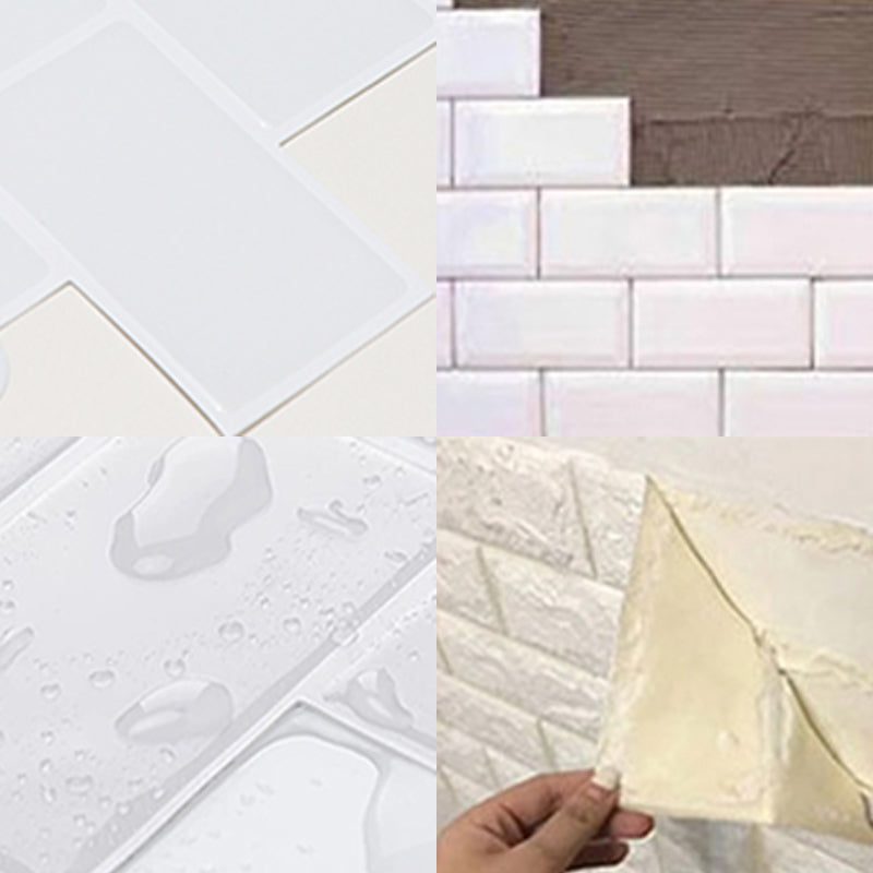 Subway Tile Wallpaper Plastic Waterproof Peel & Stick Subway Tile