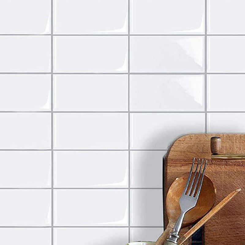 Subway Tile Wallpaper Plastic Peel and Stick Backsplash Wall Tile