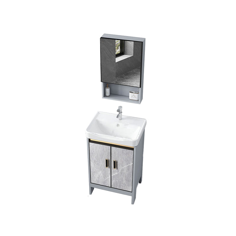 Bathroom Vanity Set Drawers Rectangular Sink Mirror Vanity Sink with Faucet