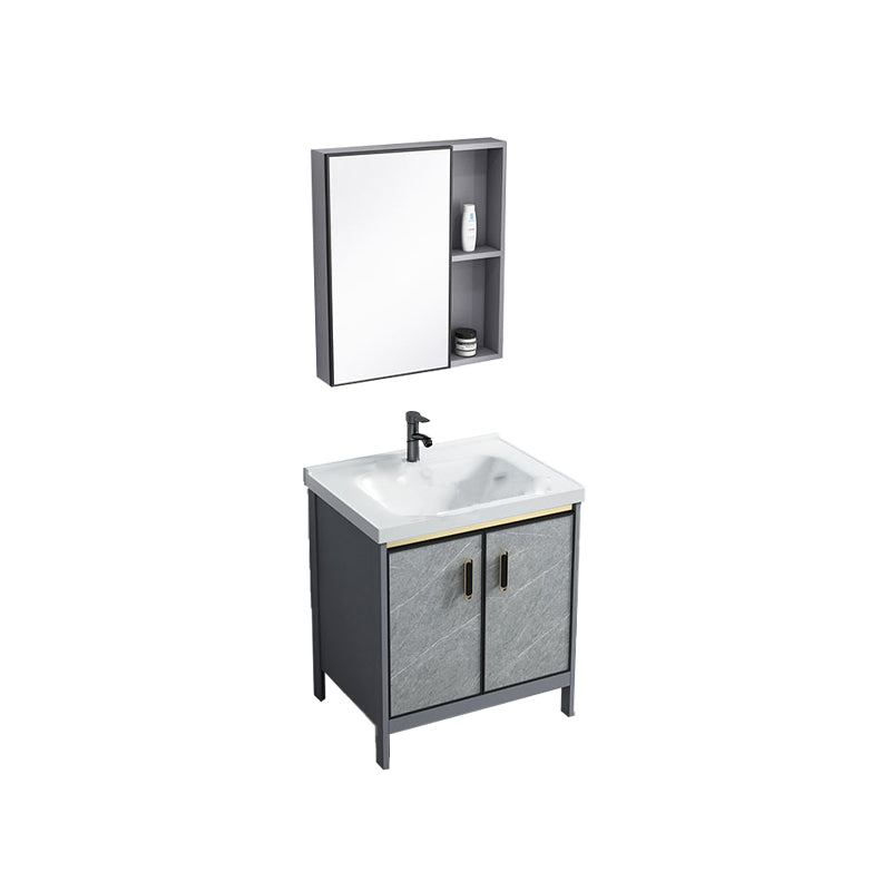 Bathroom Vanity Set Drawers Rectangular Sink Mirror Vanity Sink with Faucet