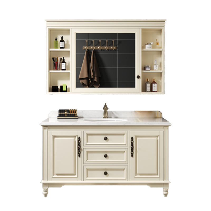 Classic Bathroom Vanity Set Single-Sink Free-standing Standard 2 Doors Bathroom Vanity