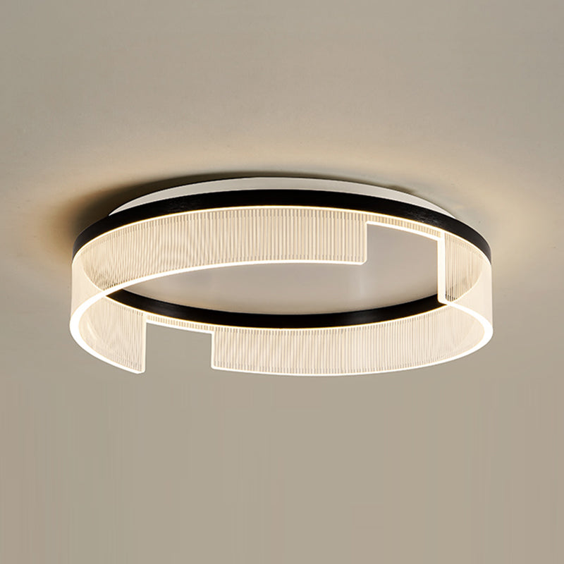 Modern Simple Ceiling Light 1-Light Ceiling Mount Light with Acrylic Shade for Bedroom