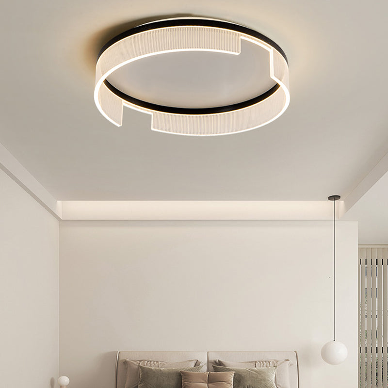 Modern Simple Ceiling Light 1-Light Ceiling Mount Light with Acrylic Shade for Bedroom