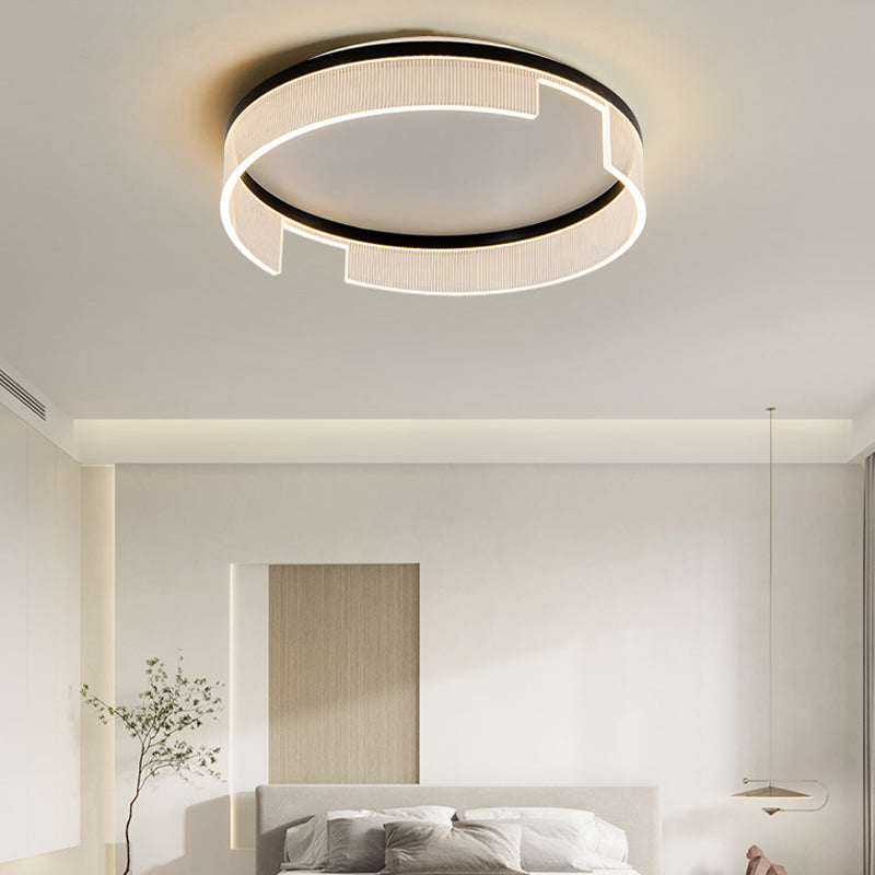 Modern Simple Ceiling Light 1-Light Ceiling Mount Light with Acrylic Shade for Bedroom