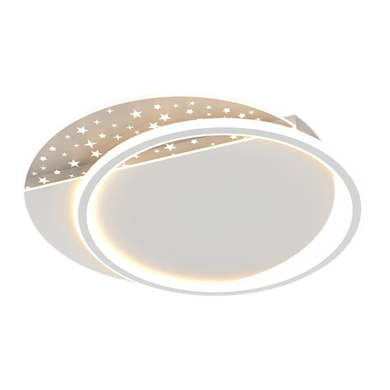 Modern Ceiling Light White LED Ceiling Mount Light with Acrylic Shade for Bedroom