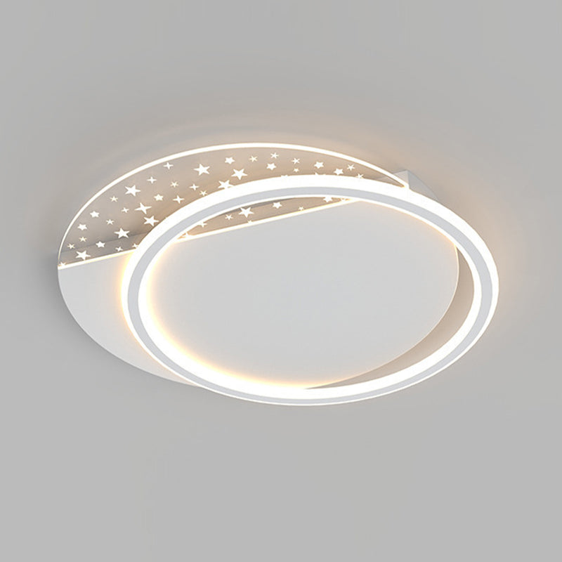 Modern Ceiling Light White LED Ceiling Mount Light with Acrylic Shade for Bedroom