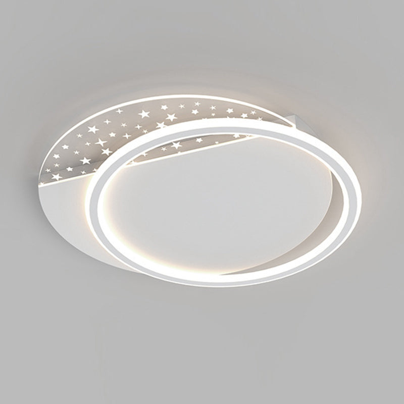 Modern Ceiling Light White LED Ceiling Mount Light with Acrylic Shade for Bedroom