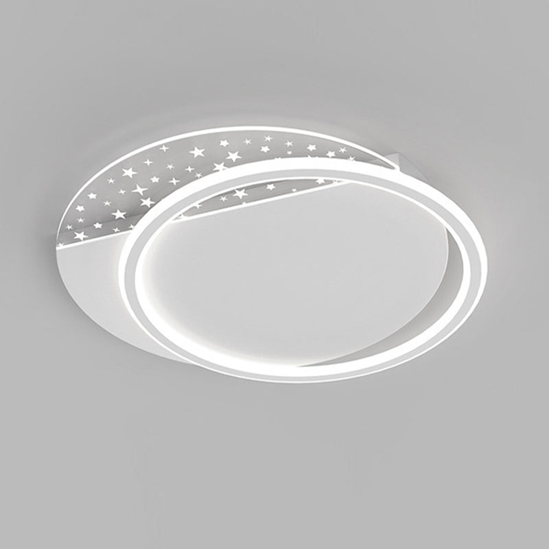 Modern Ceiling Light White LED Ceiling Mount Light with Acrylic Shade for Bedroom