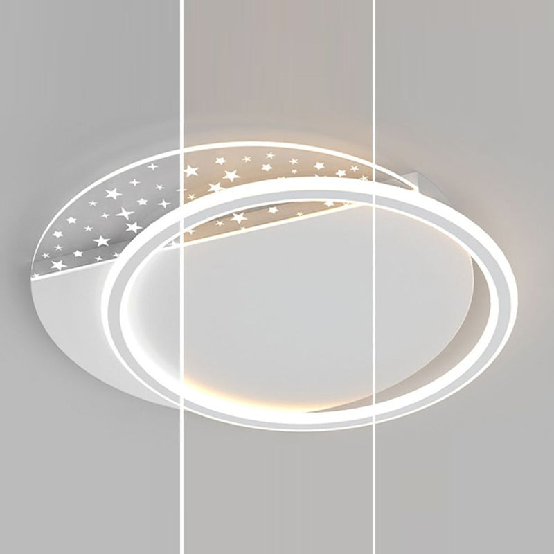 Modern Ceiling Light White LED Ceiling Mount Light with Acrylic Shade for Bedroom