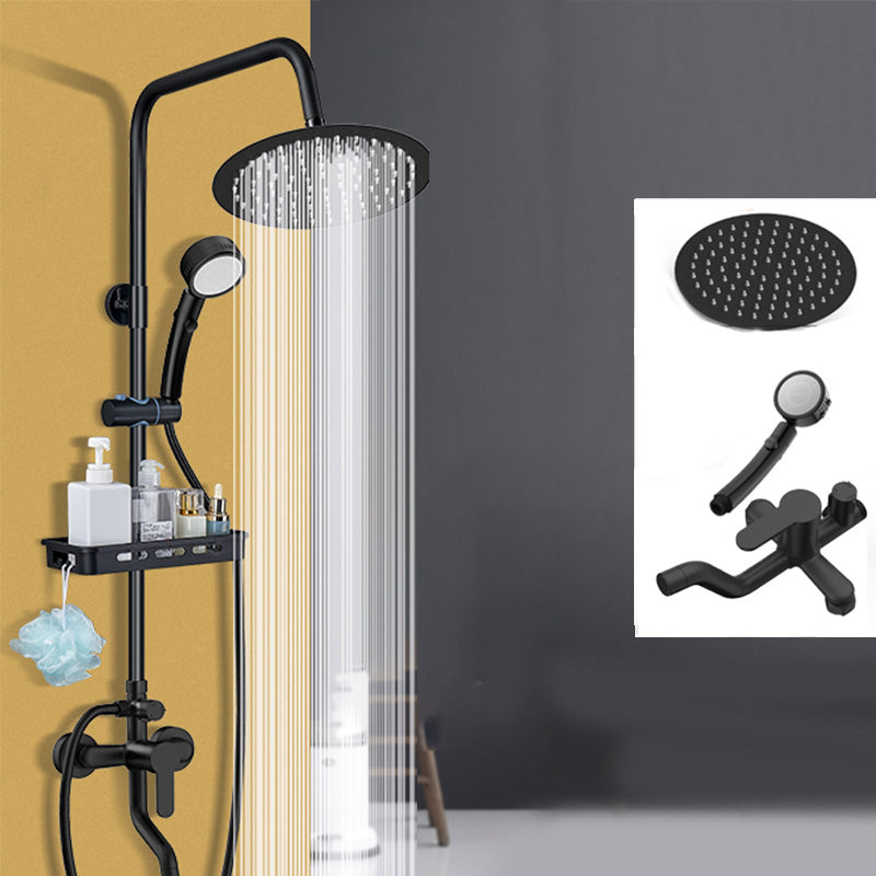 Shower System Wall Mount Adjustable Spray Pattern Shower Arm Shower Set with Shower Hose