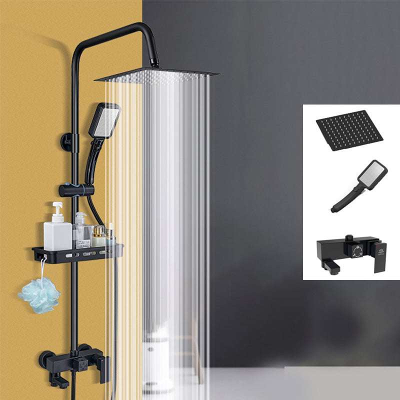 Shower System Wall Mount Adjustable Spray Pattern Shower Arm Shower Set with Shower Hose