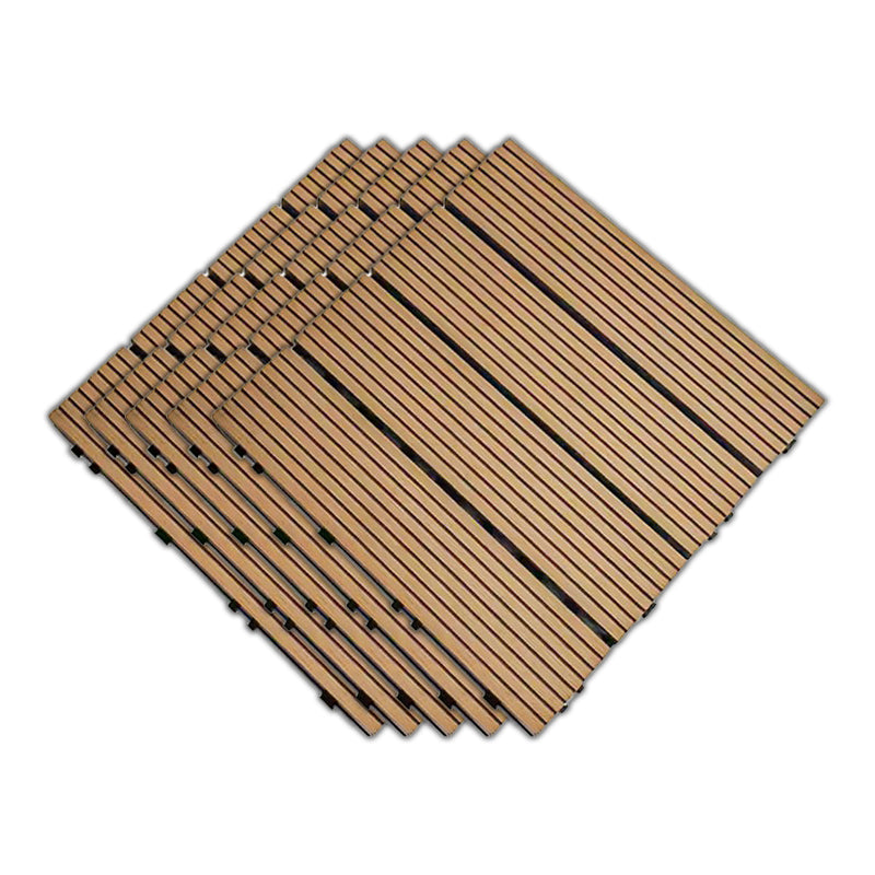 Outdoor Patio Flooring Tiles Embossed Composite Snap Fit Decking Tiles