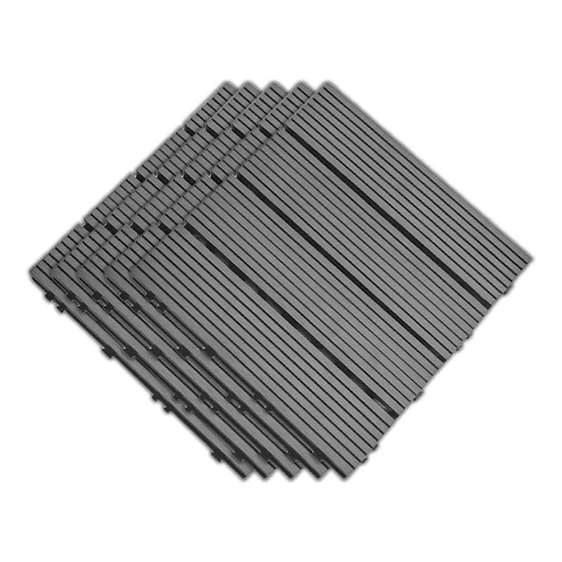 Outdoor Patio Flooring Tiles Embossed Composite Snap Fit Decking Tiles