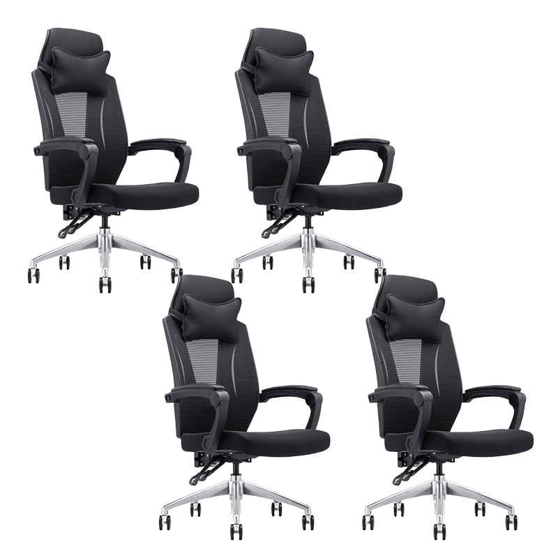 Modern Padded Arms Office Chair Tilt Mechanism Ergonomic Desk Chair with Wheels