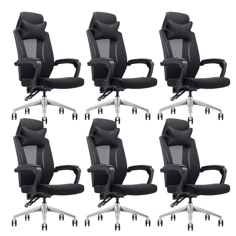 Modern Padded Arms Office Chair Tilt Mechanism Ergonomic Desk Chair with Wheels