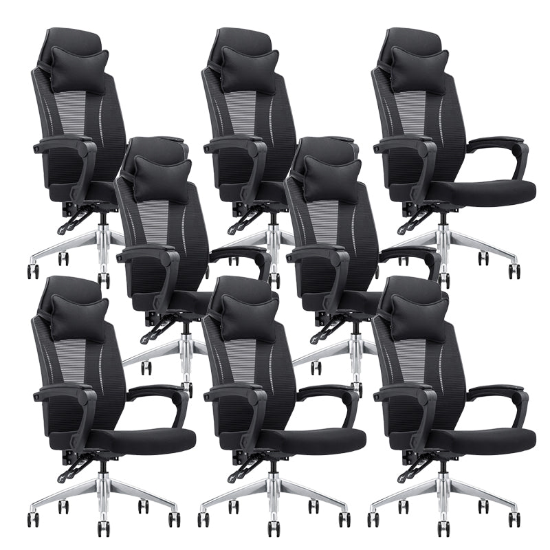 Modern Padded Arms Office Chair Tilt Mechanism Ergonomic Desk Chair with Wheels