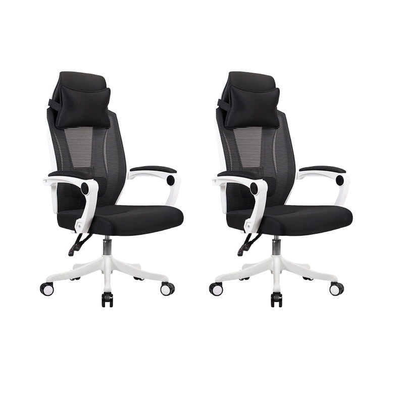 Modern Padded Arms Office Chair Tilt Mechanism Ergonomic Desk Chair with Wheels