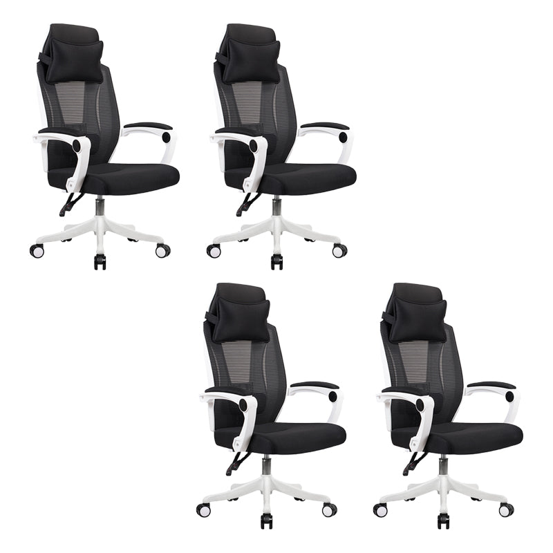 Modern Padded Arms Office Chair Tilt Mechanism Ergonomic Desk Chair with Wheels