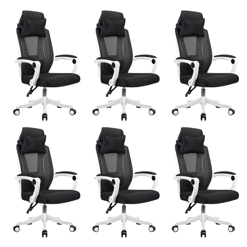 Modern Padded Arms Office Chair Tilt Mechanism Ergonomic Desk Chair with Wheels