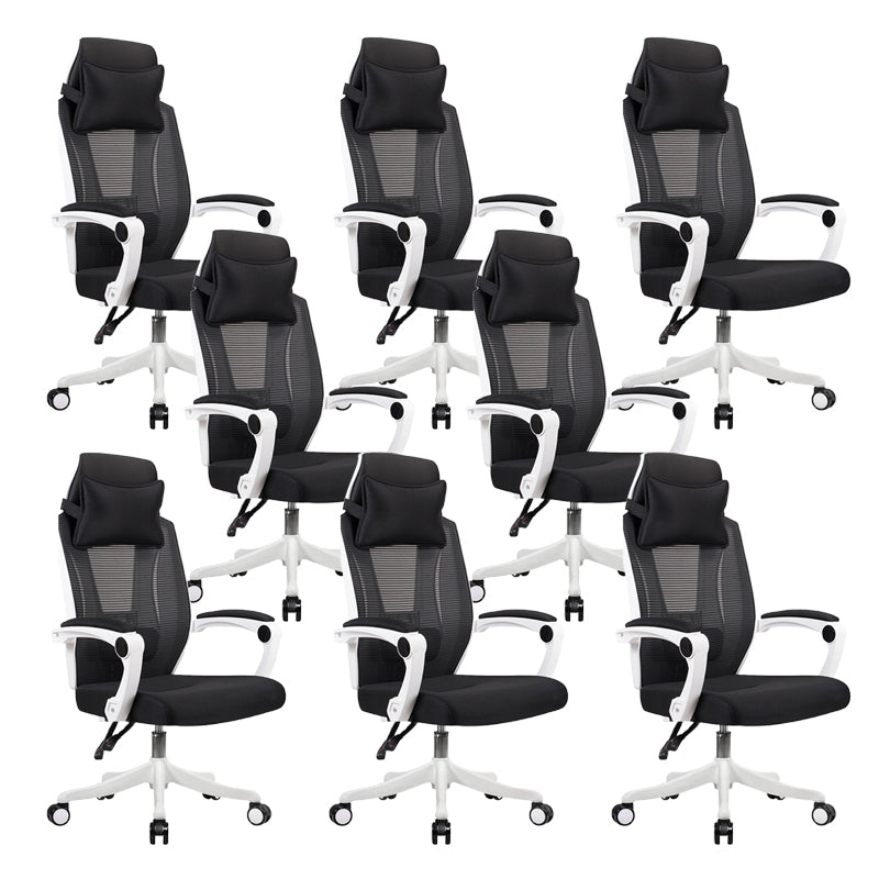 Modern Padded Arms Office Chair Tilt Mechanism Ergonomic Desk Chair with Wheels