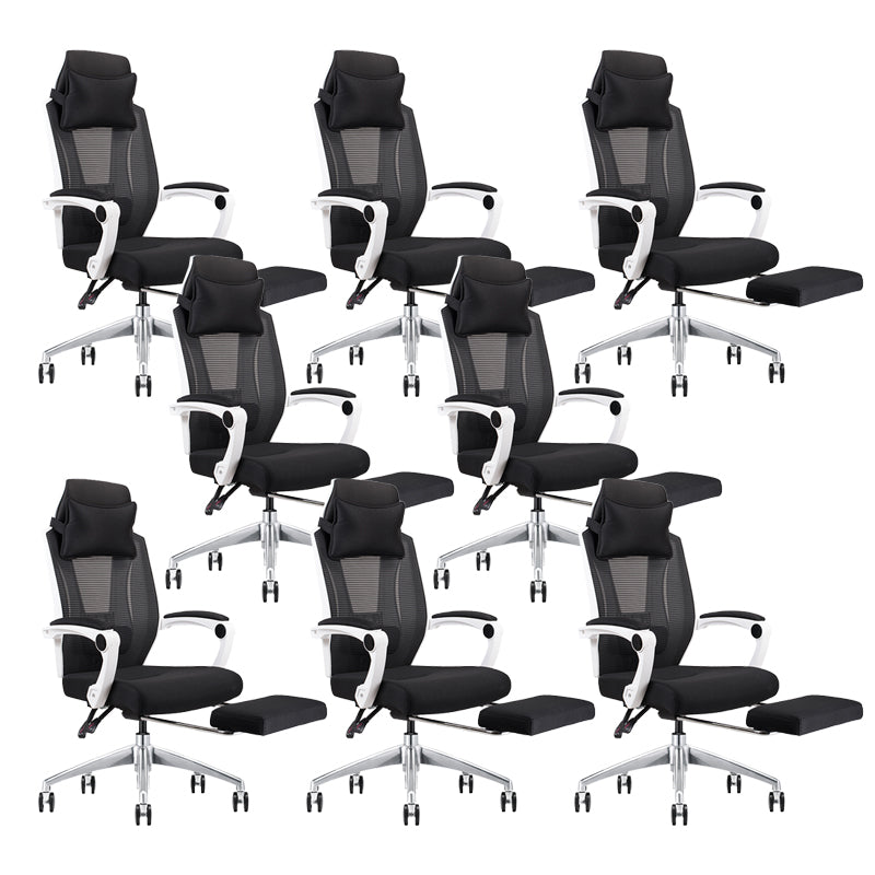 Modern Padded Arms Office Chair Tilt Mechanism Ergonomic Desk Chair with Wheels