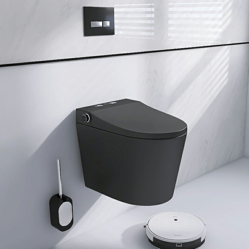 Elongated Wall Mounted Bidet Deodorizing Smart Bidet with Heated Seat