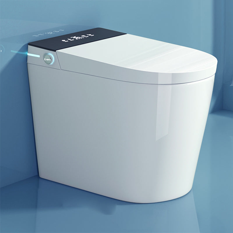 All-In-One Smart Toilet White Elongated Floor Standing Bidet