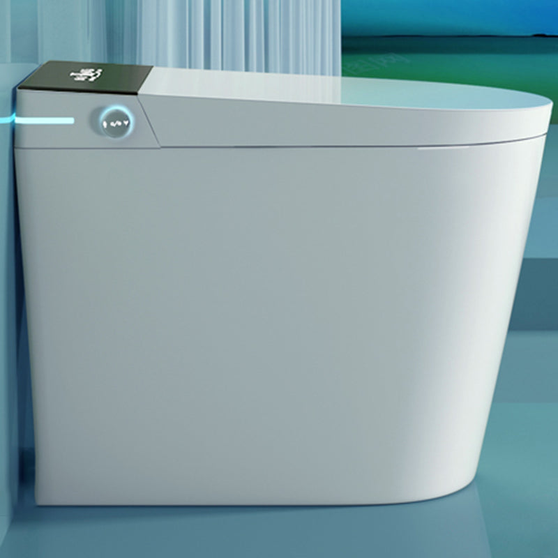 All-In-One Smart Toilet White Elongated Floor Standing Bidet