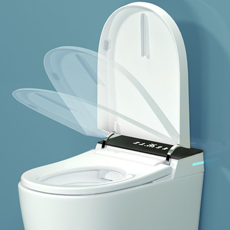 All-In-One Smart Toilet White Elongated Floor Standing Bidet