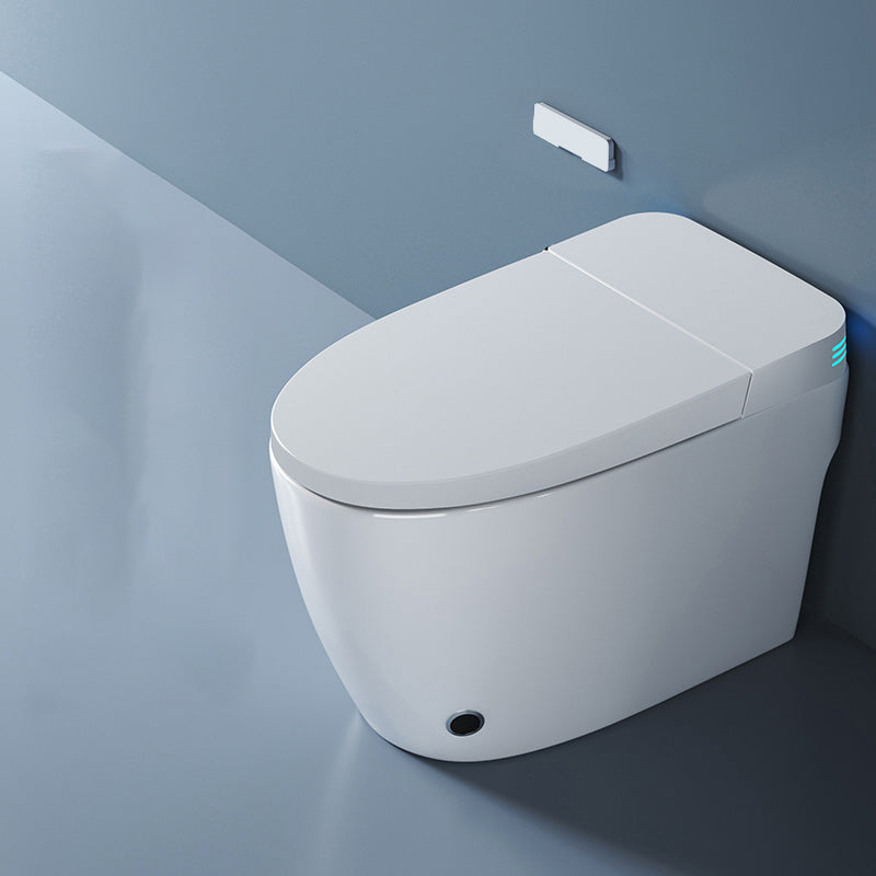 White Elongated Floor Mount Bidet All-In-One Smart Bidet with Heated Seat