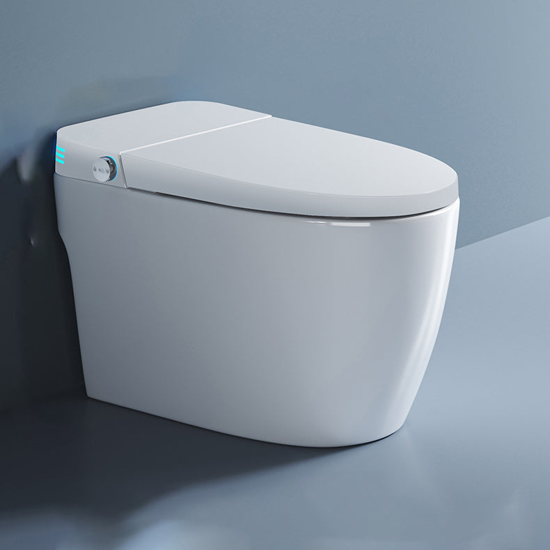 White Elongated Floor Mount Bidet All-In-One Smart Bidet with Heated Seat