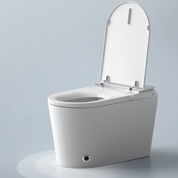 Elongated Floor Standing Bidet Leak-Proof Foot Sensor Ceramic Floor Mount Bidet