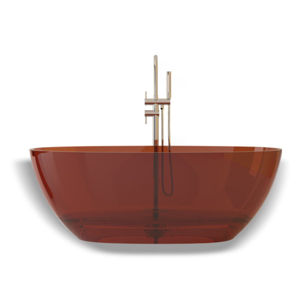 Flat Bottom Oval Soaking Bathtub Antique Finish Modern Bath Tub