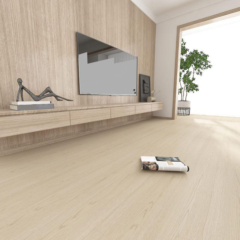 Beige Artificial Wood Laminate Plank Flooring Scratch Resistant Laminate Floor