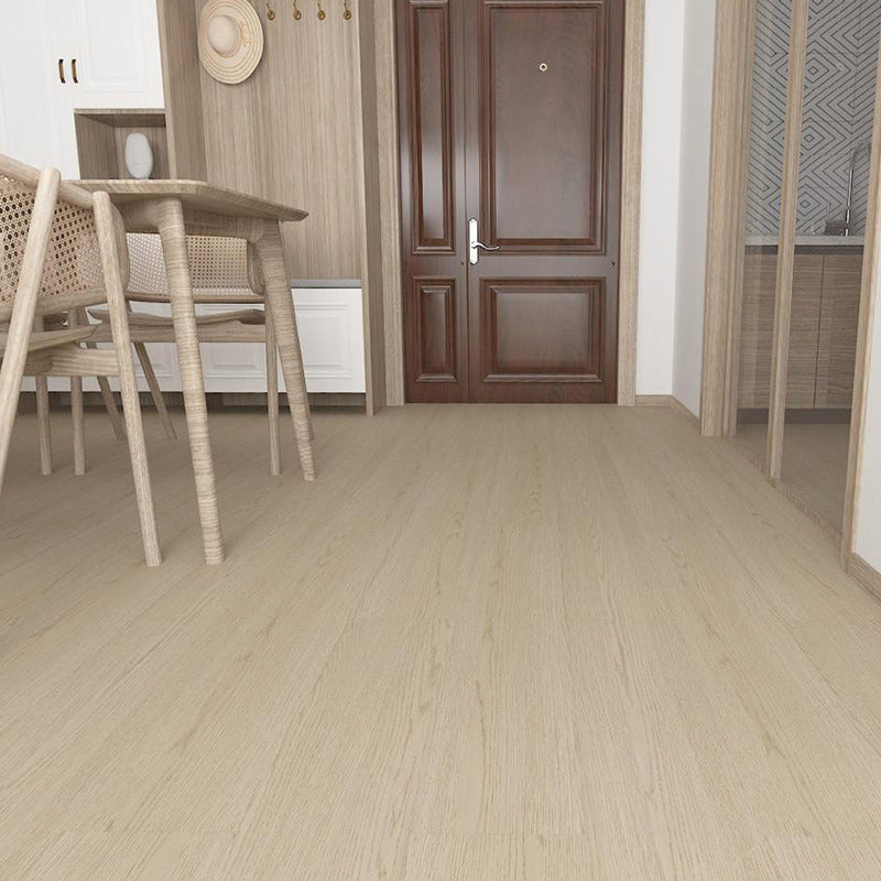 Beige Artificial Wood Laminate Plank Flooring Scratch Resistant Laminate Floor