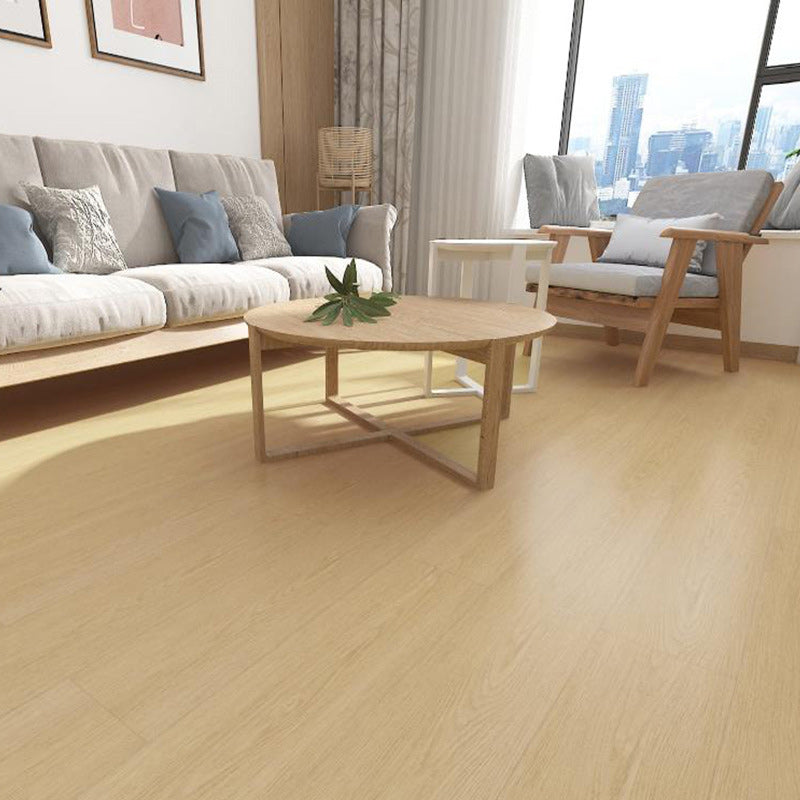 Beige Artificial Wood Laminate Plank Flooring Scratch Resistant Laminate Floor